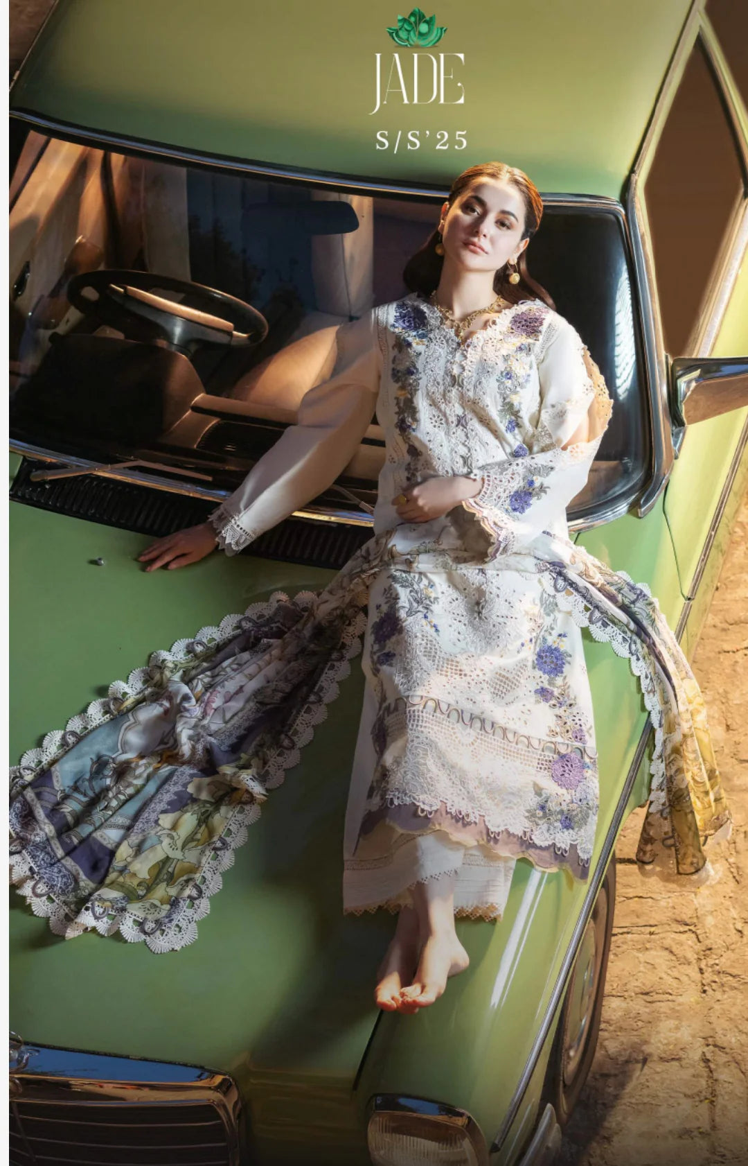 JADE - UNSTITCHED 3PC DHANAK EMBROIDERED SUIT