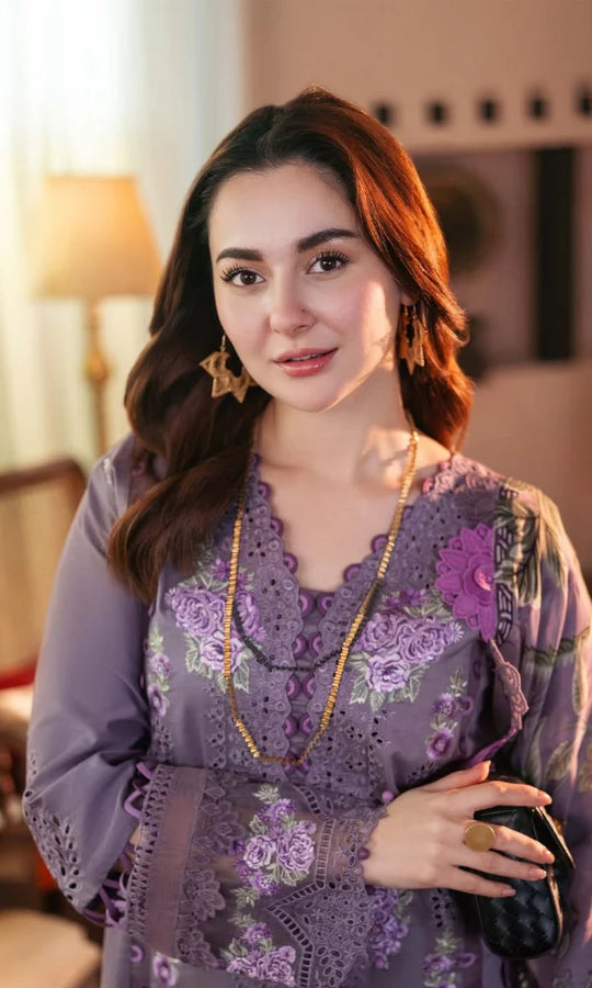 Jade - 3PC Unstitched dhannak Chickenkari Embroidered Suit