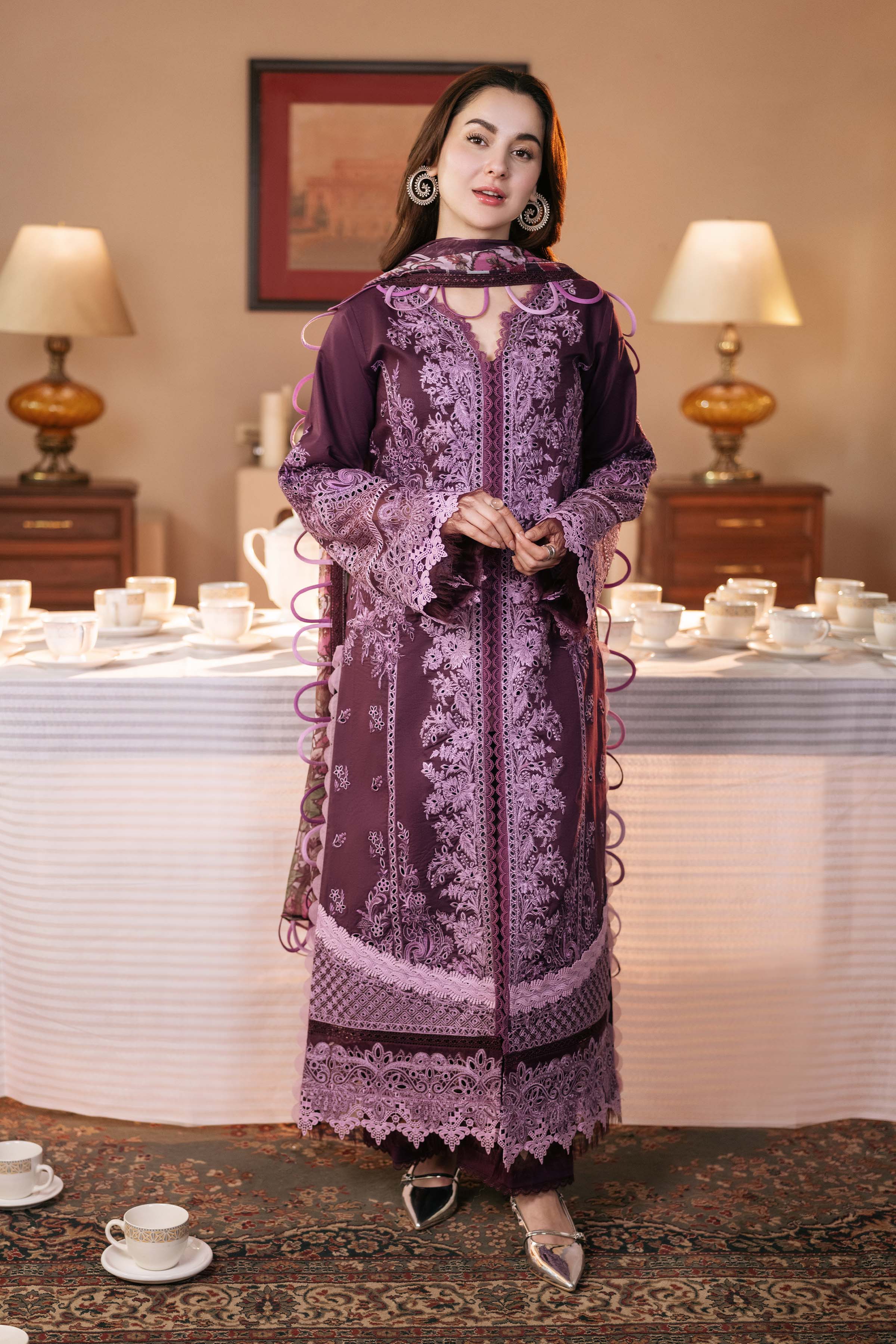 Jade 3Pc Unstitched - Winter Dhanak Embroidered Suit