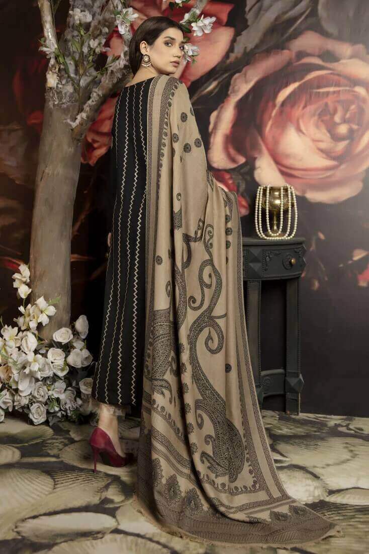 CHARIZMA- 3pc Unstitched Dhanak Embroidered Suit
