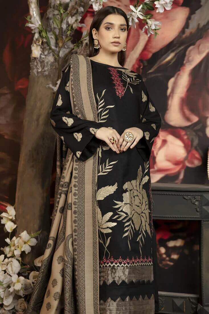 CHARIZMA- 3pc Unstitched Dhanak Embroidered Suit