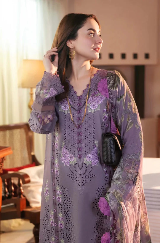 Jade - 3PC Unstitched dhannak Chickenkari Embroidered Suit