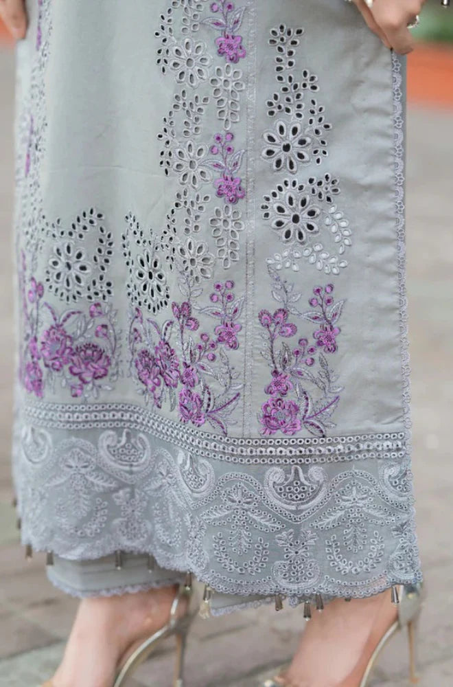 Mushq - Winter 3PC Dhanak ChickenKari Embroidered