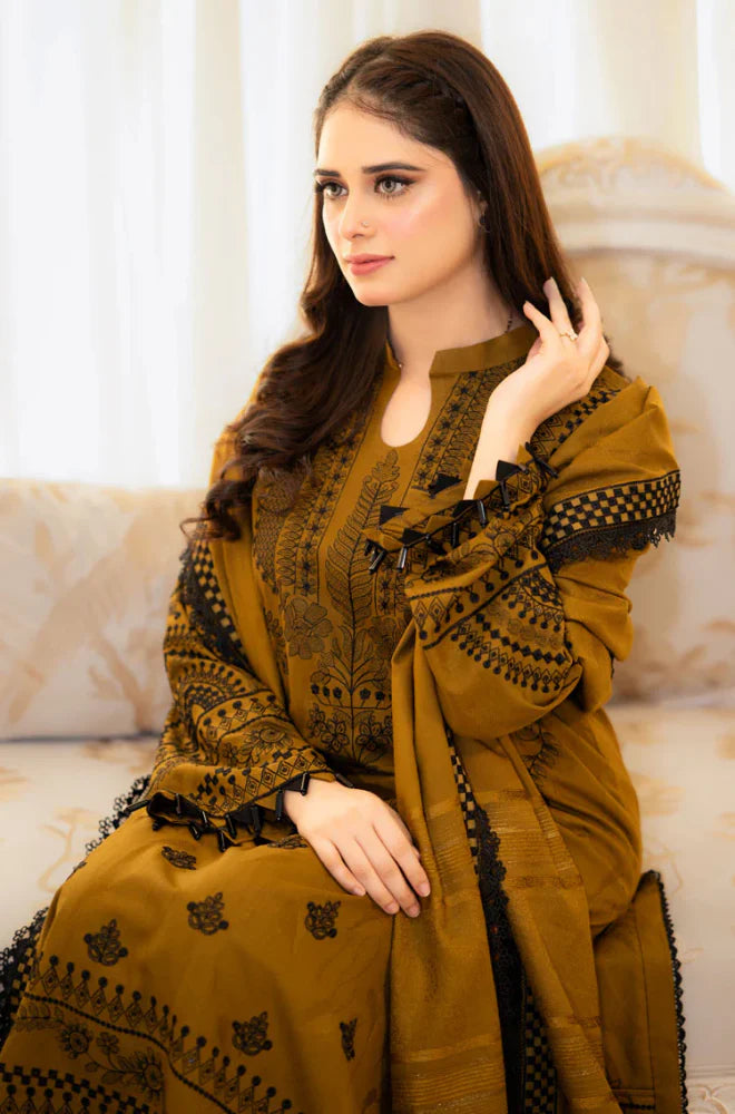 Urge - 3PC Unstitched Dhannak Embroidered Suit