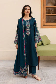 Sapphire - Winter 3PC Unstitched Dhannak Embroidered Suit
