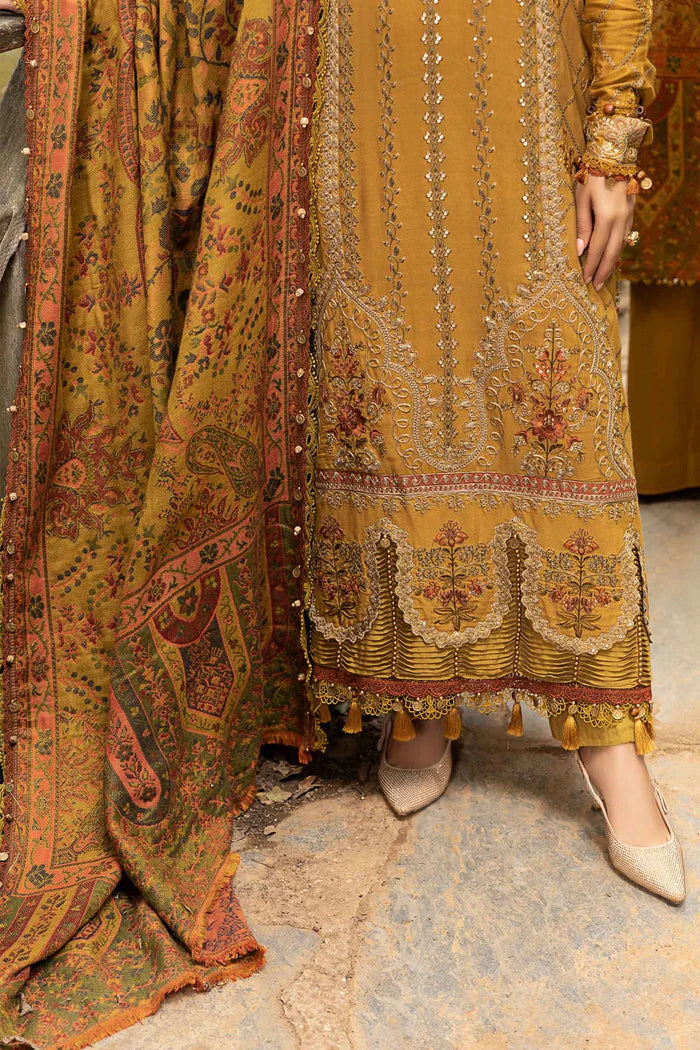 MARIA B Winter 3PC Embroidered Dhanak Suite